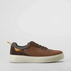 Hot Deportiva confort manyara piel marrón Hombre Sneakers