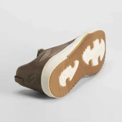 New Deportiva cremallera lateral marrón Mujer Sneakers