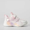 Sale Deportiva de luces infantil blanca y rosa Zapatillas Deportivas