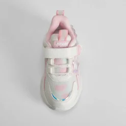 Sale Deportiva de luces infantil blanca y rosa Zapatillas Deportivas