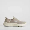 Discount Deportiva Go Walk Flex taupe Mujer Zapatillas Deportivas