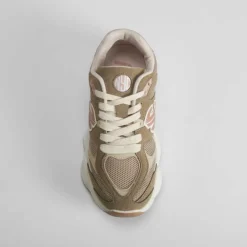 Deportiva jogging casual verde Mujer Sneakers