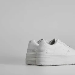 Deportiva plataforma básica blanca Mujer Sneakers