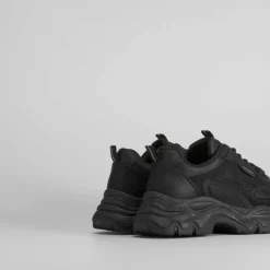 Hot Deportiva plataforma chunky negra Mujer Sneakers