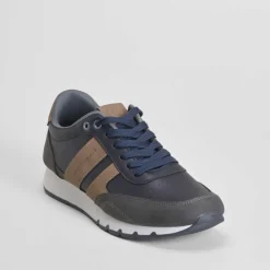 Sale Deportiva retro jogging azul marino Hombre Sneakers|Básicos X Menos