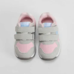 Deportiva retro running gris y rosa Zapatillas Deportivas