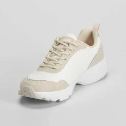 Sale Deportiva running línias multicolor blanca Mujer Zapatillas Deportivas