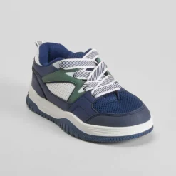 Discount Deportiva skate blanca y azul Zapatillas Deportivas