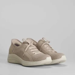 Outlet Deportiva Slip-Ins Ultra Flex gris Mujer Zapatillas Deportivas