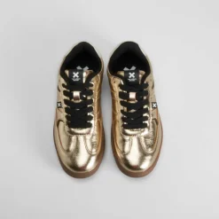 Discount Deportiva sneaker suela caramelo oro NYC Mujer Sneakers