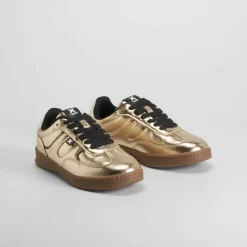 Discount Deportiva sneaker suela caramelo oro NYC Mujer Sneakers