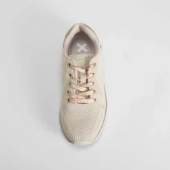 New Deportiva Tex beige Mujer Zapatillas Deportivas