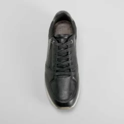 Discount Deportiva urbana cremallera negra Hombre Sneakers