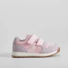 Discount Deportiva velcro bebé lila y rosa Zapatillas Deportivas