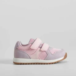 Discount Deportiva velcro bebé lila y rosa Zapatillas Deportivas