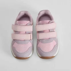 Discount Deportiva velcro bebé lila y rosa Zapatillas Deportivas