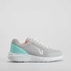 Deportiva walking gris claro Mujer Zapatillas Deportivas