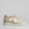 Online Deportivo beige en piel Mujer Zapatillas Deportivas|Sneakers
