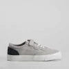 Clearance Lona casual gris juvenil Zapatillas Lona