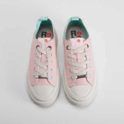 Best Lona rosa Mujer Zapatillas Lona