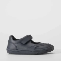 Hot Mercedita colegial barefoot piel azul Zapatos Colegio