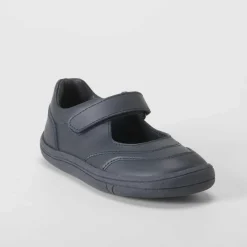 Hot Mercedita colegial barefoot piel azul Zapatos Colegio