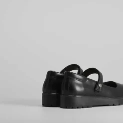 Hot Mercedita negra cuña baja Mujer Zapatos Confort|Zapatos Planos