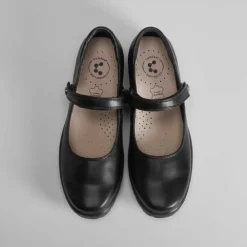 Hot Mercedita negra cuña baja Mujer Zapatos Confort|Zapatos Planos