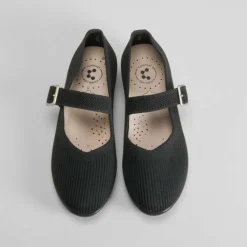 Online Merceditas knit negra Mujer Zapatos Confort|Bailarinas
