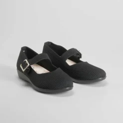 Online Merceditas knit negra Mujer Zapatos Confort|Bailarinas