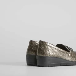 Best Mocasín cadena metalizado de Mujer Zapatos Confort|Mocasines