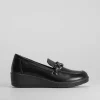 Sale Mocasín cadena negro de Mujer Zapatos Confort|Mocasines