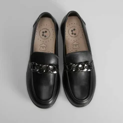 Sale Mocasín cadena negro de Mujer Zapatos Confort|Mocasines