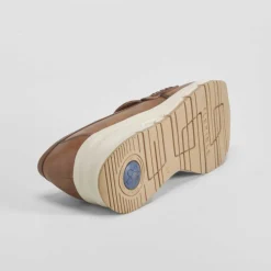 Outlet Mocasín cuña beige Mujer Zapatos Confort|Mocasines