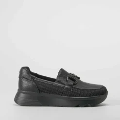 Clearance Mocasín estribo negro Mujer Zapatos Confort|Mocasines
