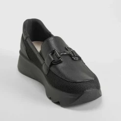 Clearance Mocasín estribo negro Mujer Zapatos Confort|Mocasines