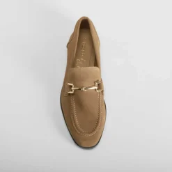 Mocasín estribo piel marrón Mujer Mocasines