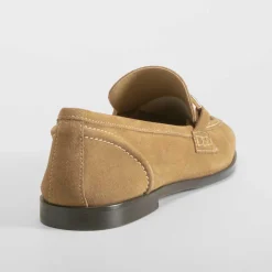 Mocasín estribo piel marrón Mujer Mocasines