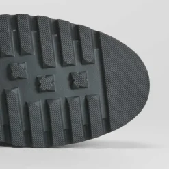 Mocasín piel hebilla verde Mujer Mocasines