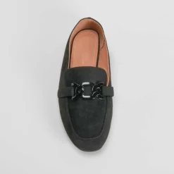 Discount Mocasín plano negro PICCOLA PIU Mujer Mocasines