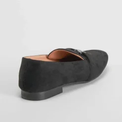 Discount Mocasín plano negro PICCOLA PIU Mujer Mocasines