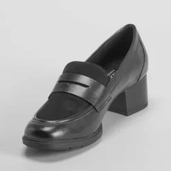 Discount Mocasín tacón Hexaflex negro Mujer Zapatos Confort|Mocasines