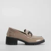 Hot Mocasín tacón Shock Absorber taupe Mujer Zapatos Confort|Mocasines