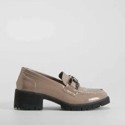 Hot Mocasín tacón Shock Absorber taupe Mujer Zapatos Confort|Mocasines