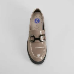 Hot Mocasín tacón Shock Absorber taupe Mujer Zapatos Confort|Mocasines