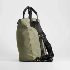 Outlet Mochila pespuntes kaki Bolsos Y Carteras