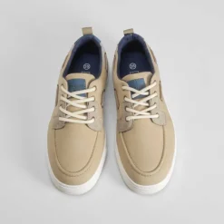 Clearance Náutico de lona juvenil beige Zapatos