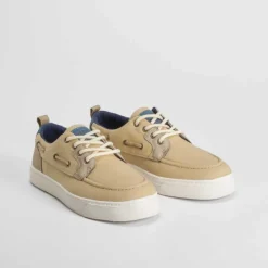 Clearance Náutico de lona juvenil beige Zapatos