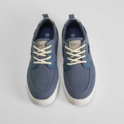 Outlet Náutico lona azul Zapatos
