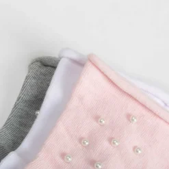 Outlet Pack 3 calcetines perlas multicolor Calcetines